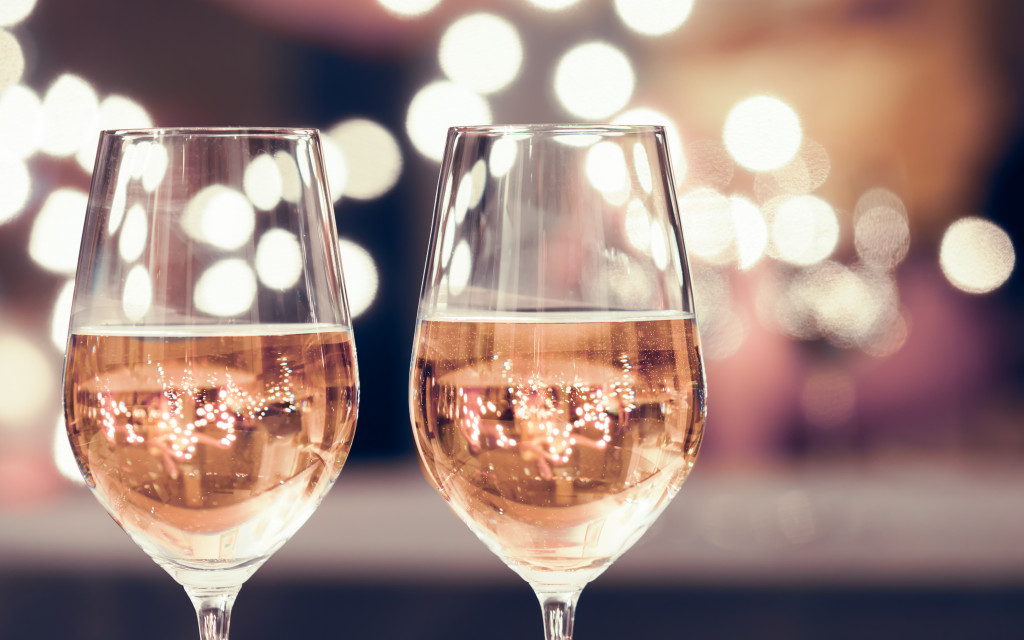 Two wine glasses