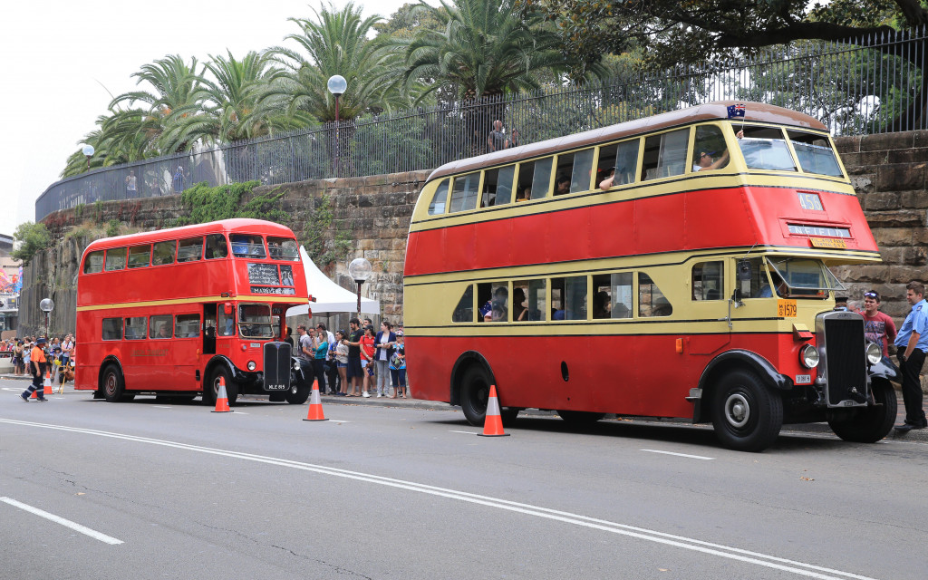 Vintage Buses on Australia Day