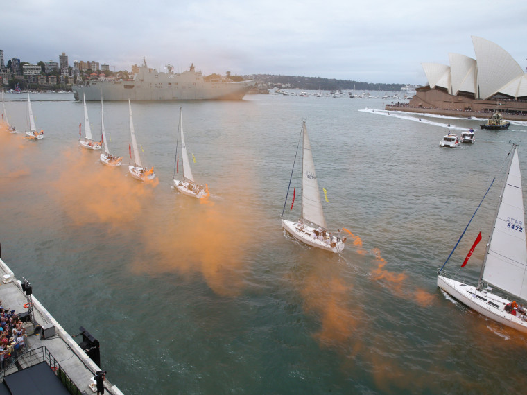 Tug and Yacht Ballet on Australia Day 2018