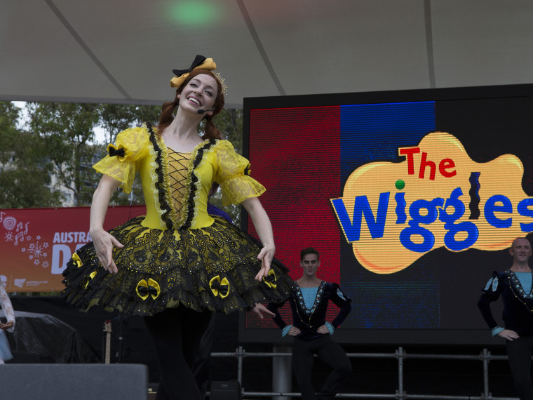 Yellow Wiggle Emma on Australia Day 2018