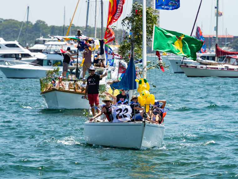 Maysie won the Hello Sailor Award at the Australia Day Harbour Parade 2019