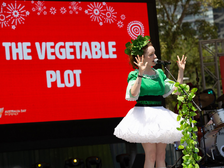 The Vegetable Plot performed at the Summer Playground in Darling Harbour