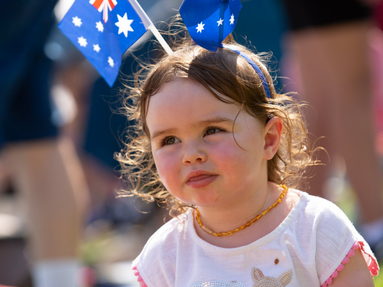 Toddler at the Summer Playground in Darling Harbour