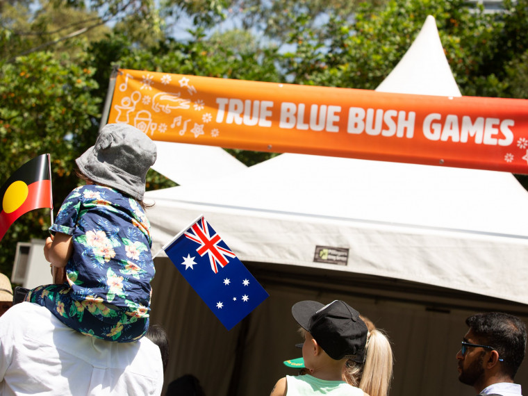 True Blue Bush Games at the Summer Playground in Darling Harbour