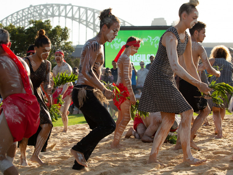 Dancers at the the Wugulora Morning Ceremony