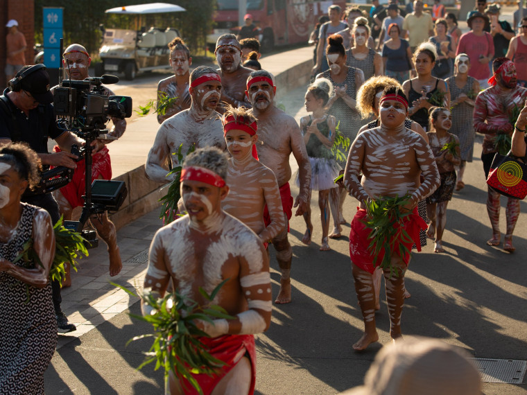 Performers at the the Wugulora Morning Ceremony