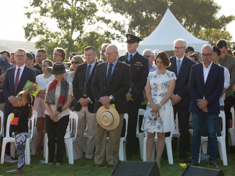The Governor of NSW and the Premier of NSW at the Wugulora Morning Ceremony