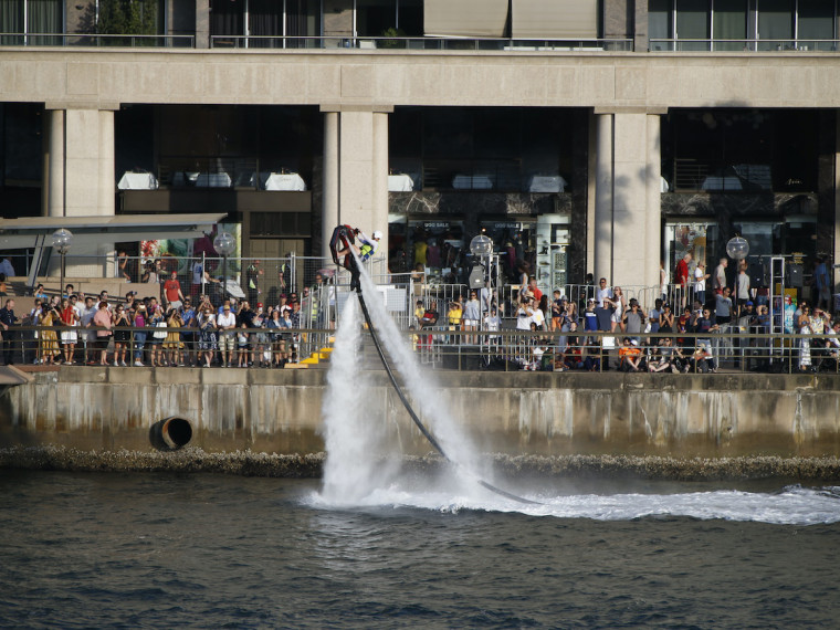 61. Harbour jetboarder