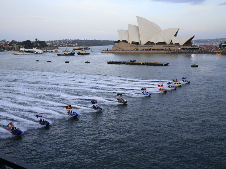 62. Harbour jet skiiers