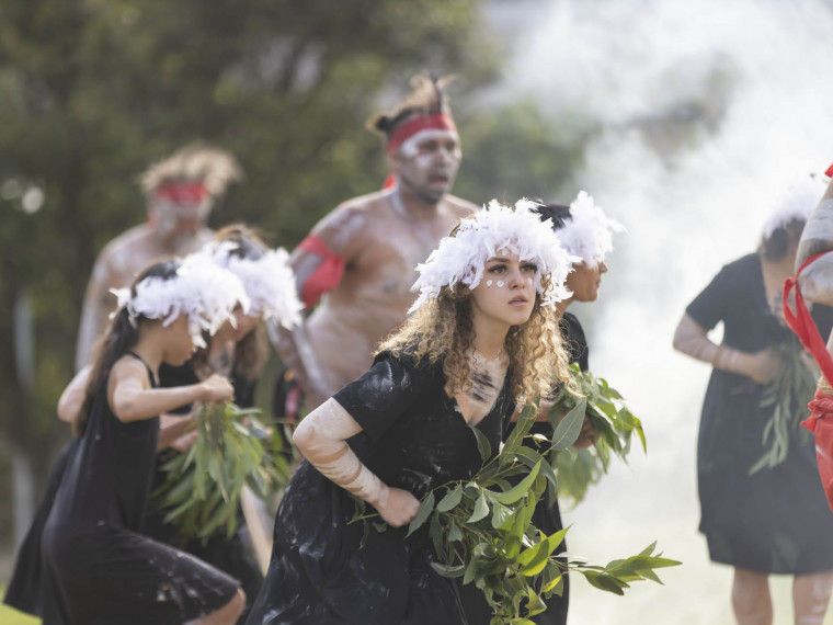 WugulOra Morning Ceremony - Koomurri dancers (Australia Day 2022)