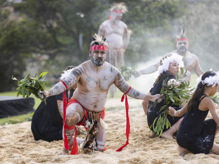 WugulOra Morning Ceremony - Koomurri dancers (Australia Day 2022)