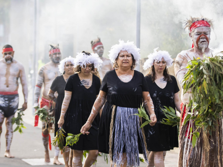 WugulOra Morning Ceremony - Koomurri dancers (Australia Day 2022)