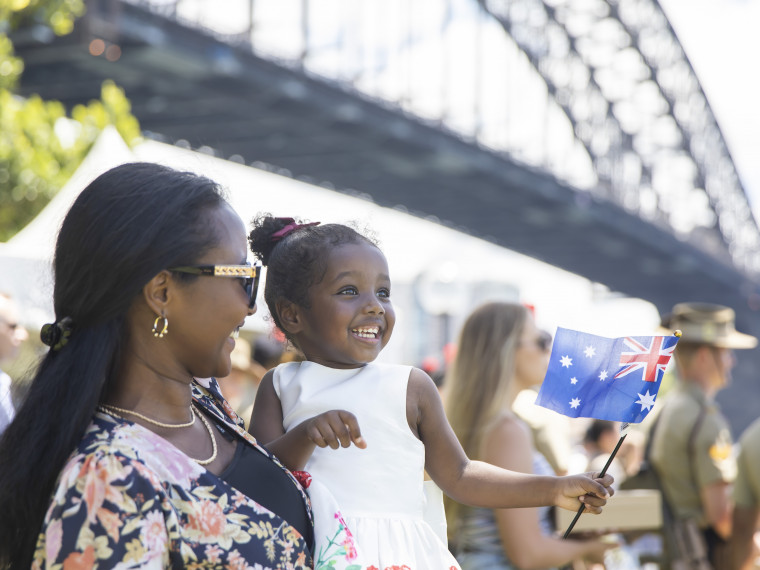 Salute to Australia - Citizenship Ceremony family (Australia Day 2022)