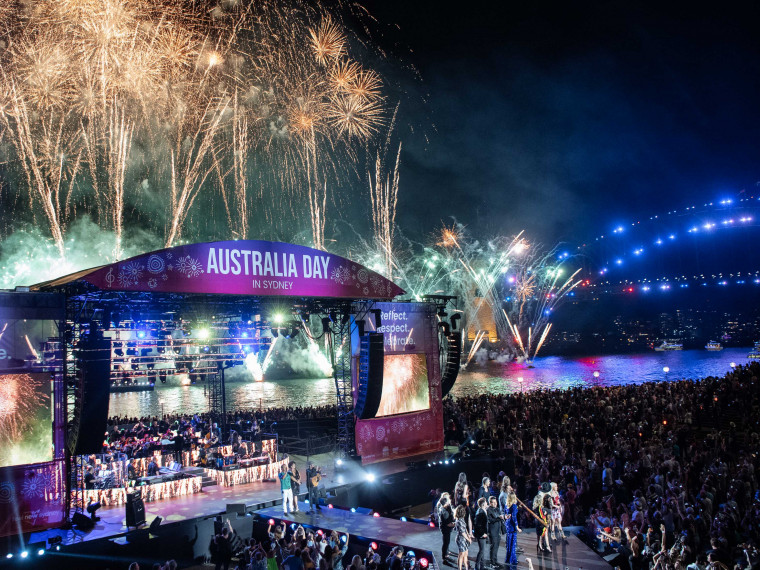 Australia Day Live concert - Performers and fireworks (2022)
