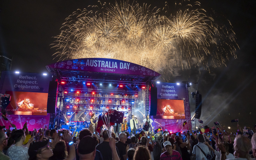 January 26 draws to a close in spectacular style with the Australia Day Live concert at the Sydney Opera House forecourt.