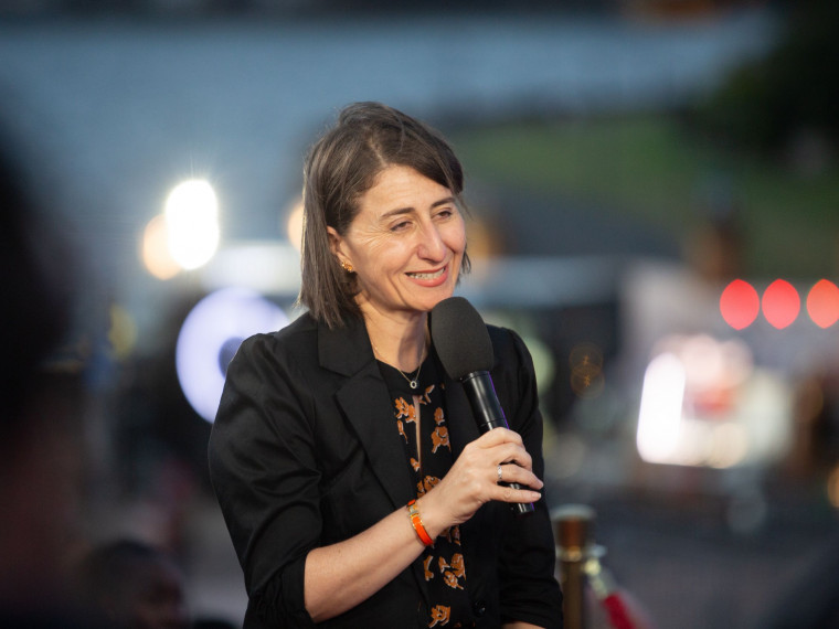 Premier Gladys Berejiklian thanks frontline workers at Australia Day Live at Sydney Opera House